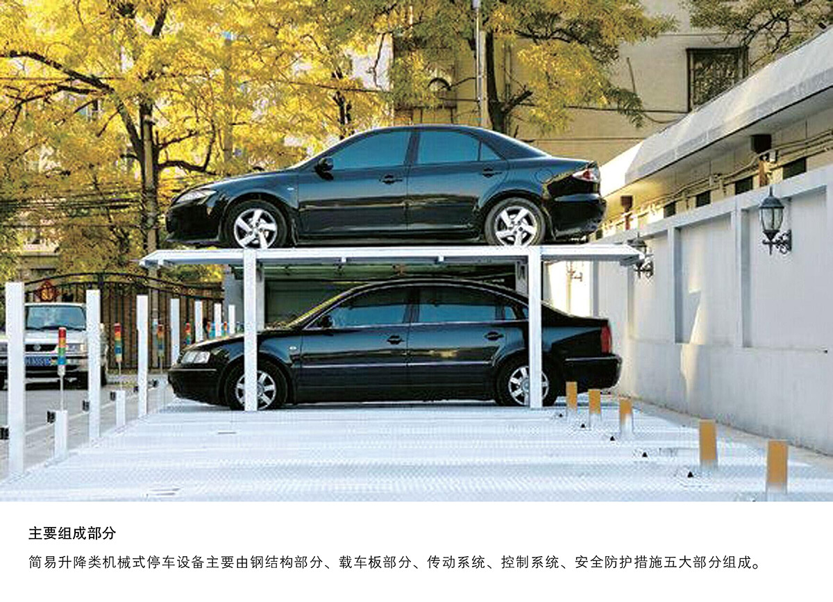 貴陽PJS2D1二層地坑簡易升降停車設(shè)備主要組成部分.jpg